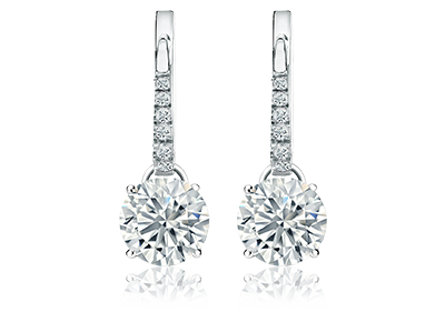 Diamondstuds.com features Certified Dangle Studs