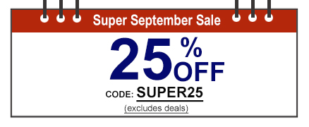 25% off Sitewide