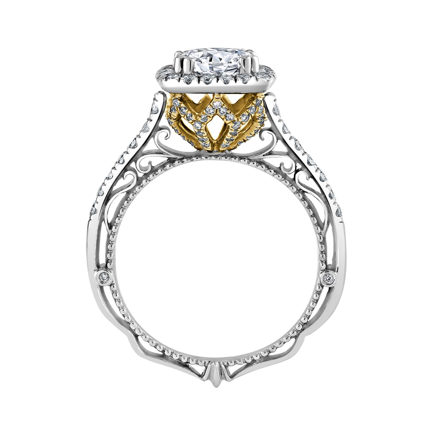 Authentic Verragio Engagement Ring with 1.25 ct. Round Lab Grown