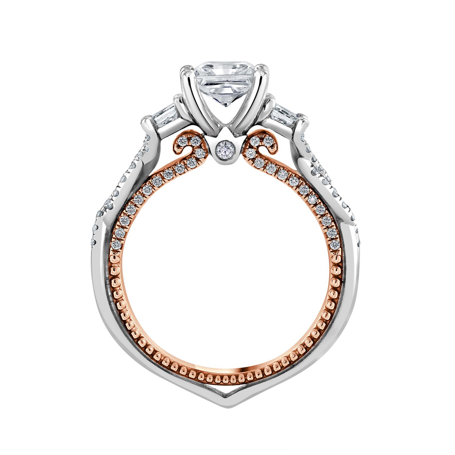 Emerald Lady Jewelry - Verragio Parisian 136R Engagement Ring in Rose Gold  ❤️❤️❤️ Yes, Please! #Verragio #coutureengagementrings #engaged  #gettingmarried #hey30a #verragioengagementrings #engagementrings #theknot  #weddingsets #destinwedding ...