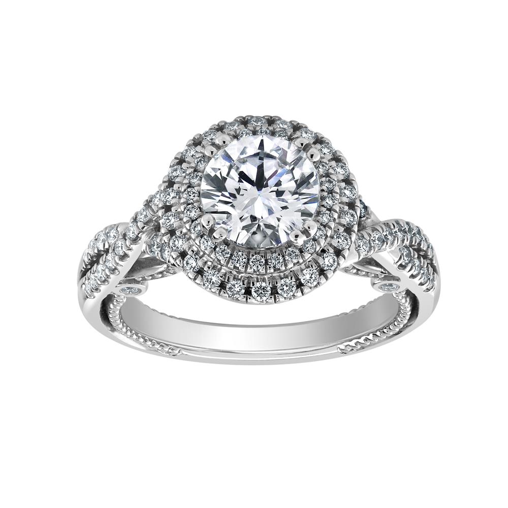 Authentic Verragio Engagement Ring with 1.00 ct. Round Lab Grown ...