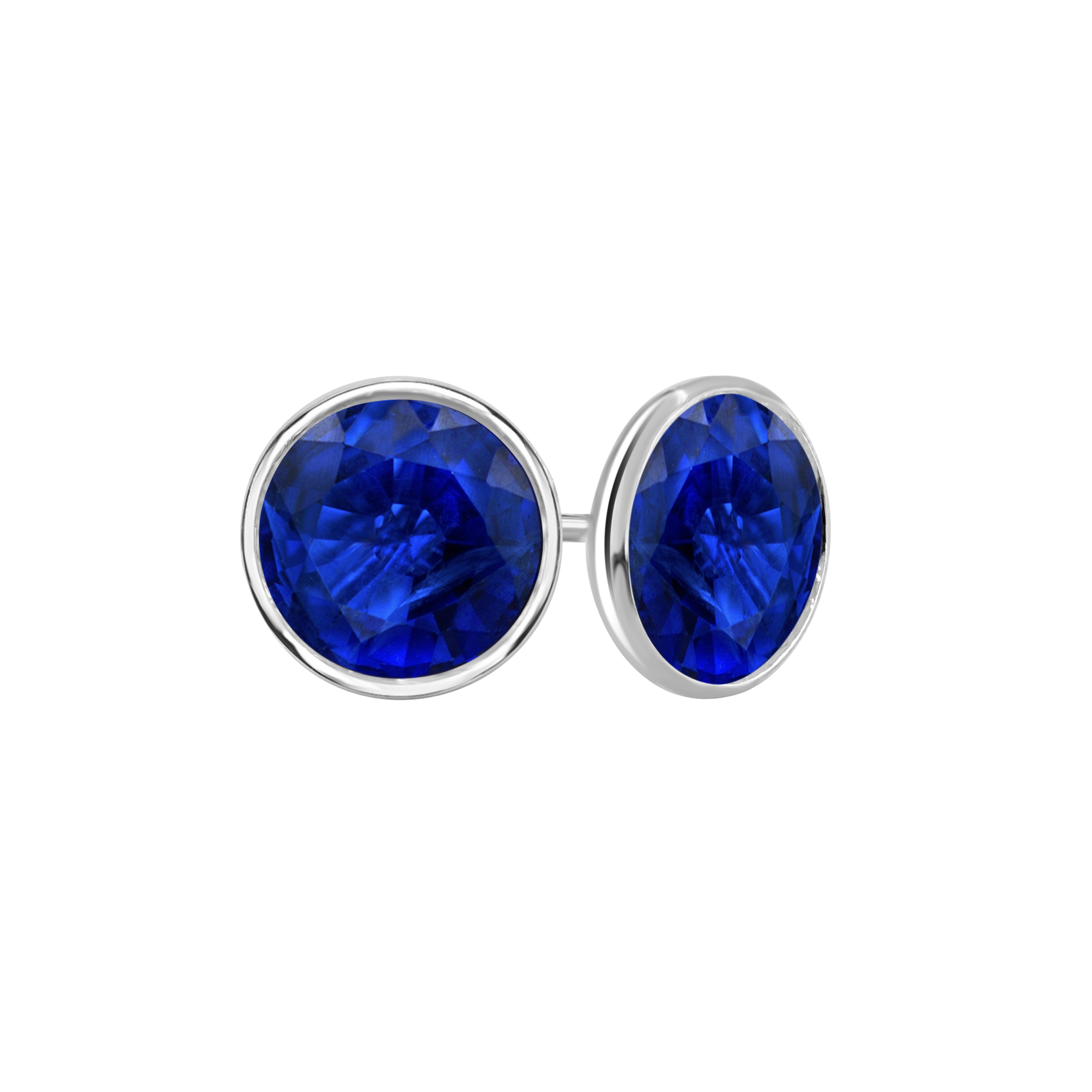 14K Weißgold 2,00 Kt Lab Created Rundschliff Diamant Ohrstecker