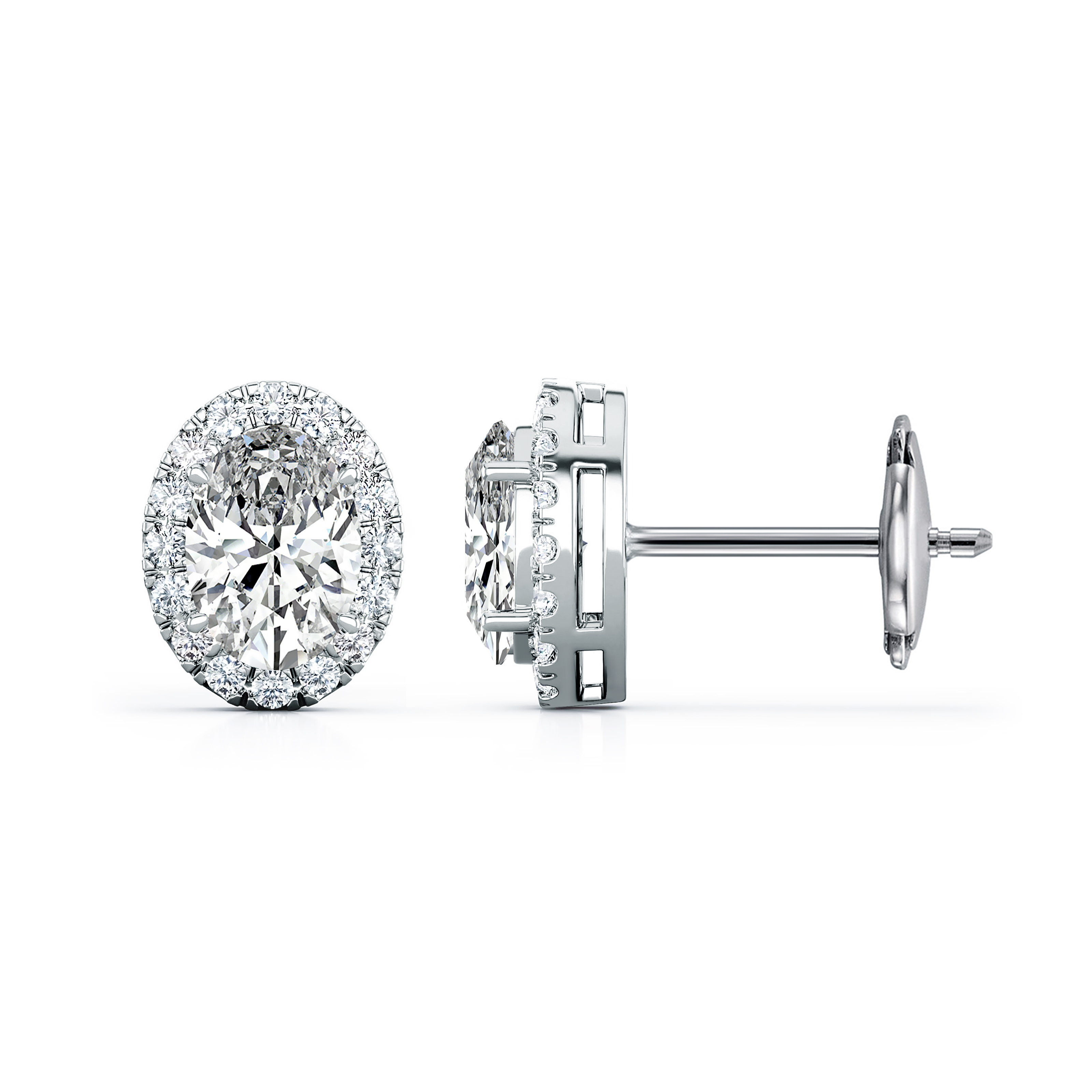Oval Diamond Earring main image 0