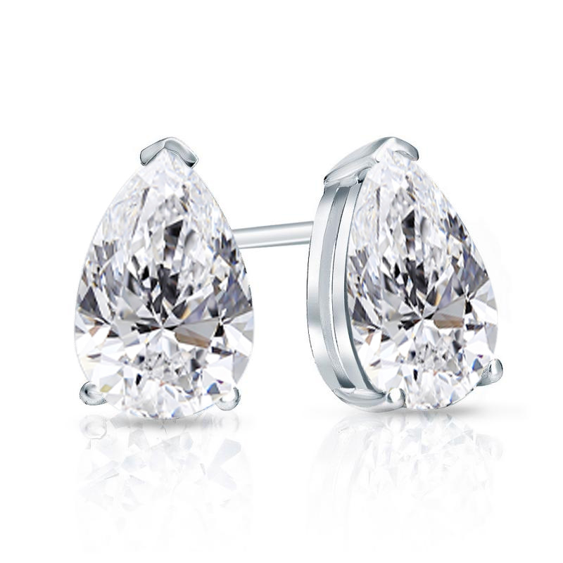 diamond pear shape earrings