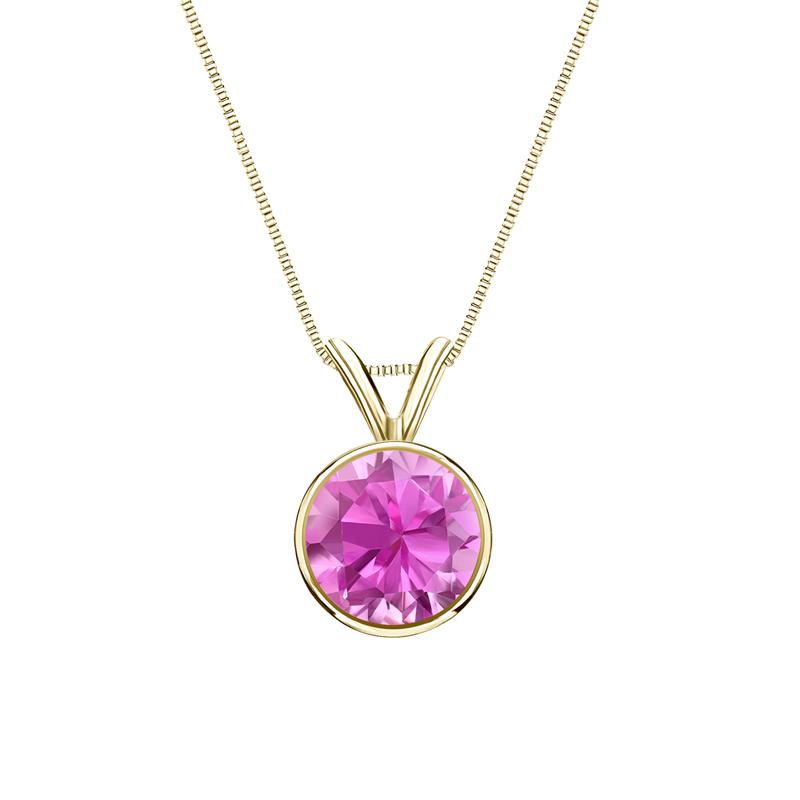 Pendant 18K Yellow Gold and Silver with Pink Sapphire – Studio Tara