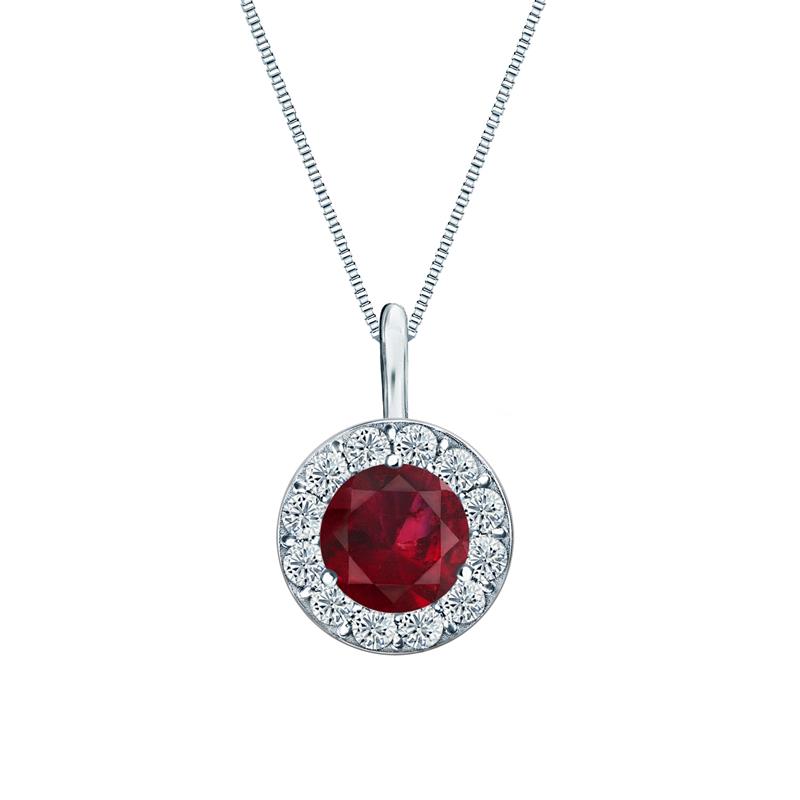 round gemstone pendant