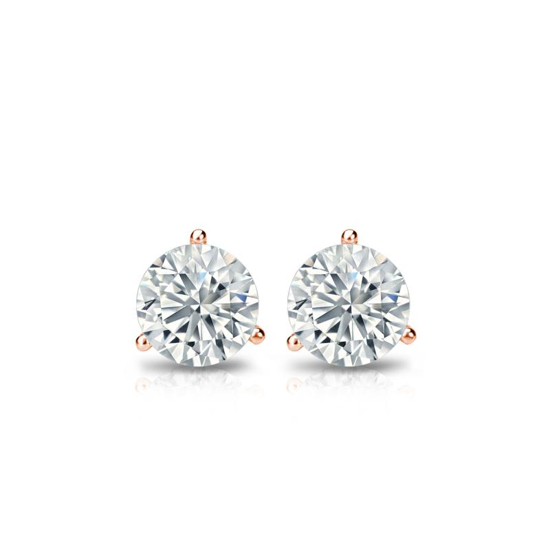 Natural Diamond Stud Earrings Round 0.33 ct. tw. (GH, VS1VS2) 14k
