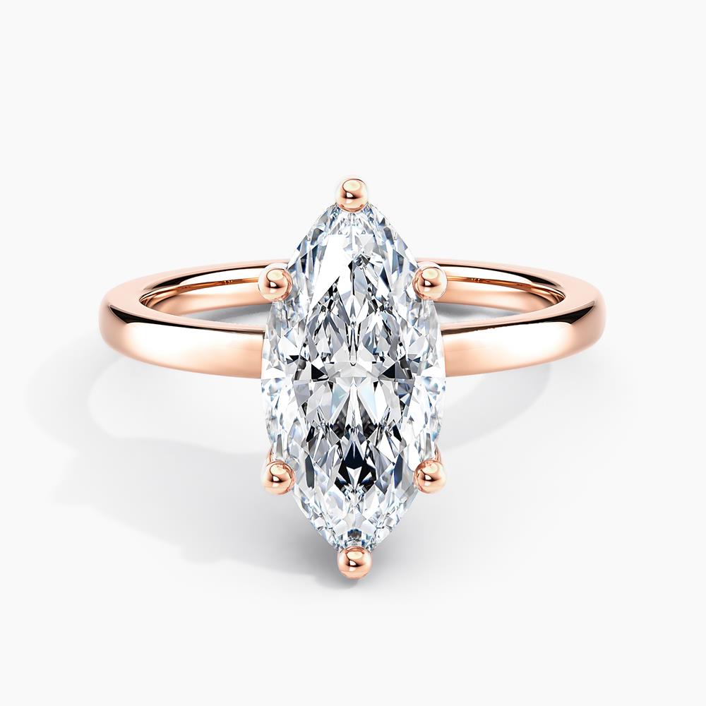 Lab Grown Diamond Ribbon Halo Engagement Ring Marquise 2.00 ct. (I-J ...