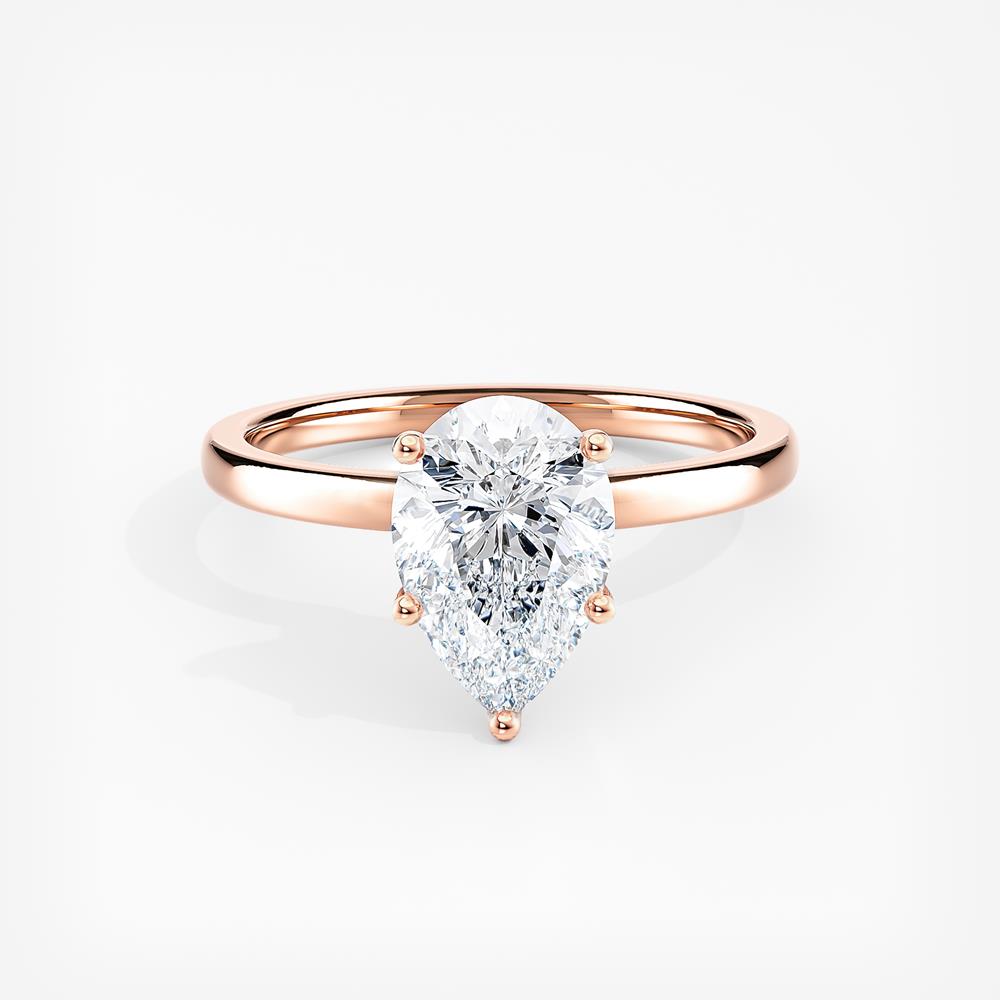 Natural Diamond GIA Certified Ribbon Halo Engagement Ring Pear 2.00 ct ...