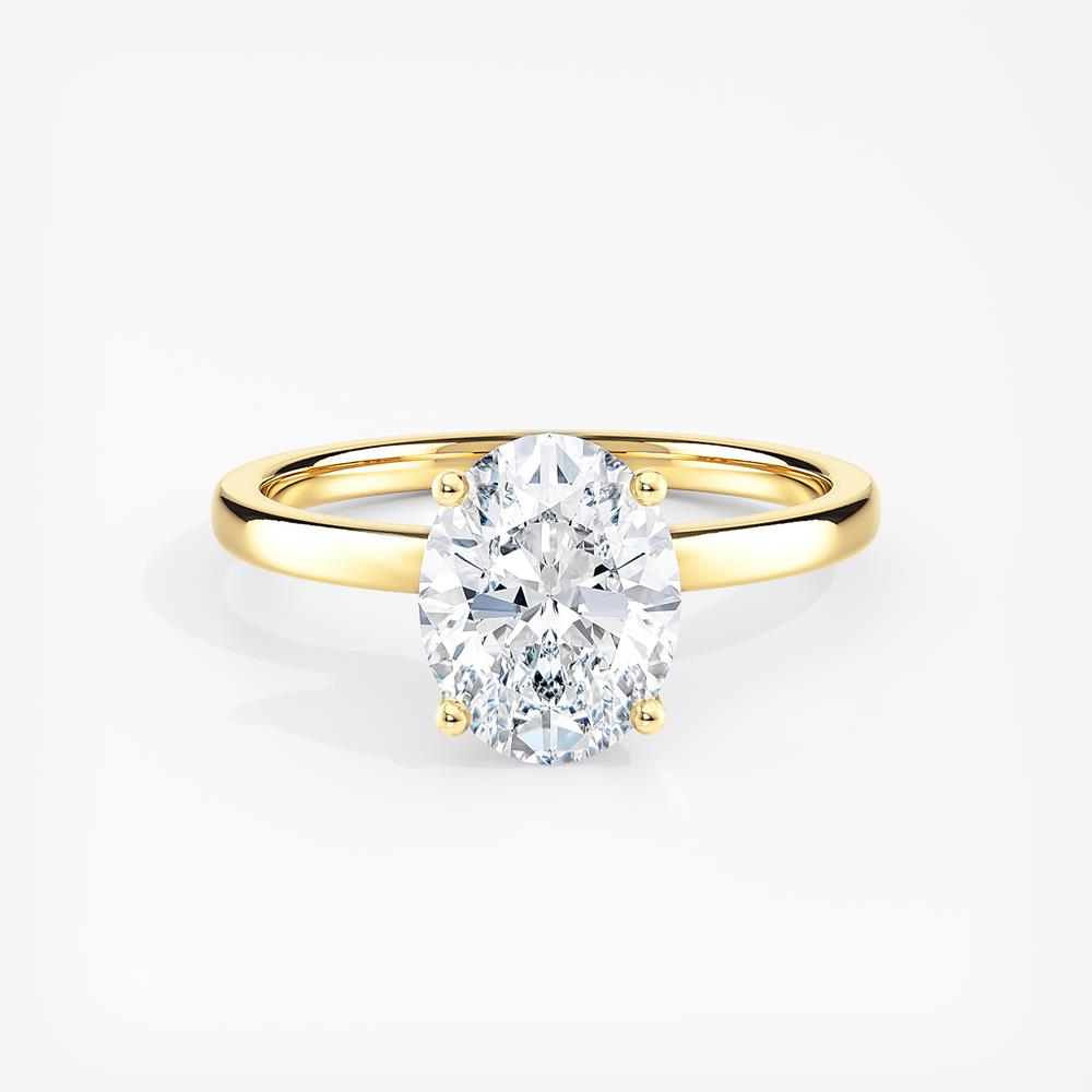 Lab Grown Diamond Ribbon Halo Engagement Ring Oval 1.00 ct. (I-J, VS1 ...