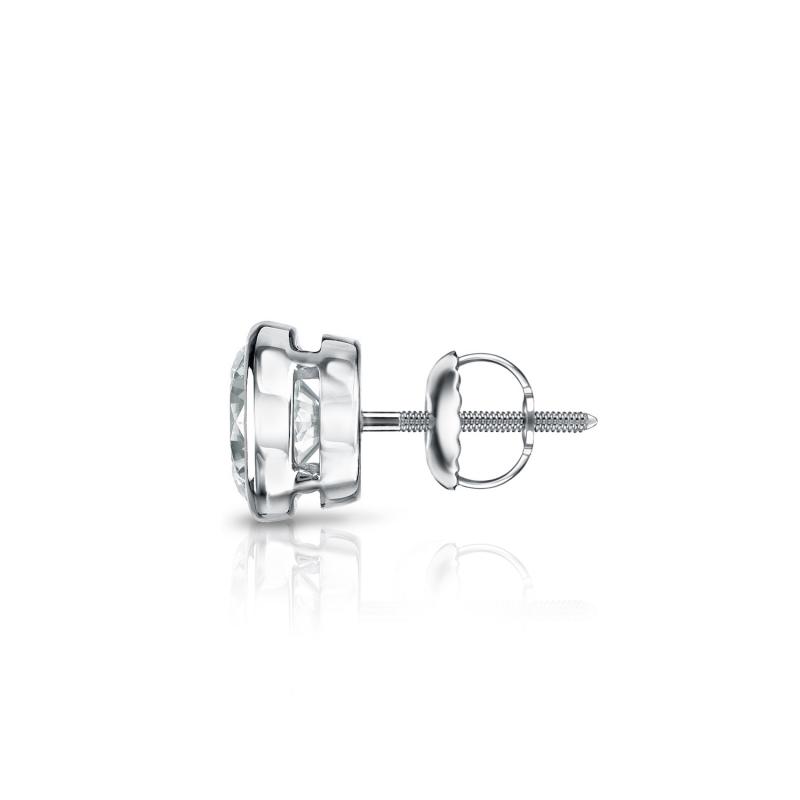 Natural Diamond Single Stud Earring Hearts & Arrows 0.63 ct. tw. (GH