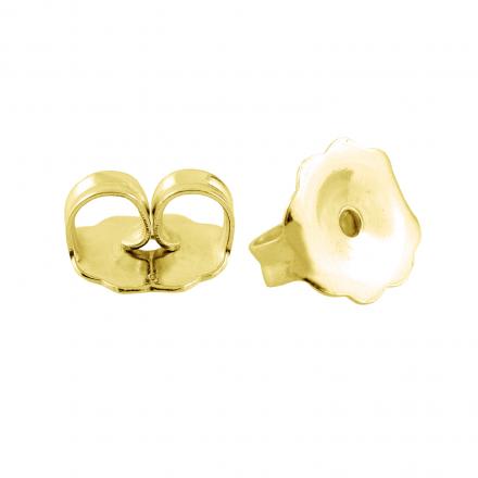 18k Yellow Gold Earring Backings