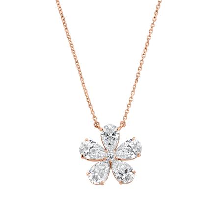 Floral Lab Diamond Pendant (4.32 ct. tw.)