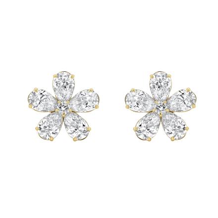 Floral Lab Diamond Stud Earrings (5.44 ct. tw.)