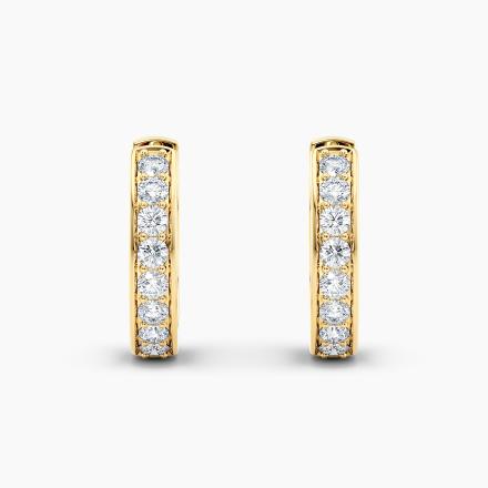 1.5" Classic Round Hoop Earrings In 18k Gold Filled - Foto 8