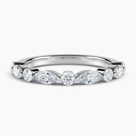 Fancy Single Shared Prong Ring