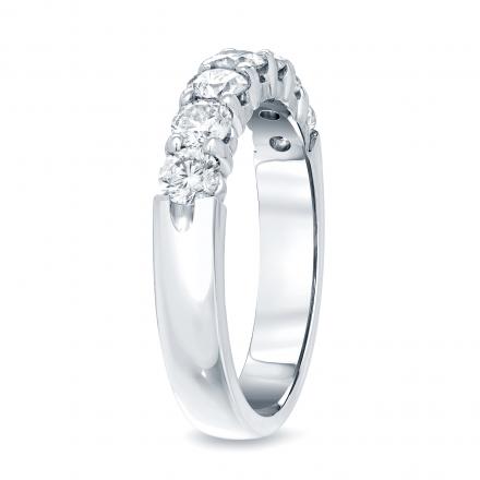 Round 7 Stone Diamond Wedding Band in 14K Yellow Gold (0.50