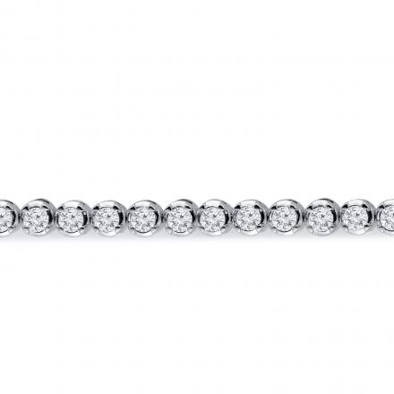 1.00 ct. tw. Round Diamond Tennis Bracelet (H-I, SI1-SI2) in 14K White Gold