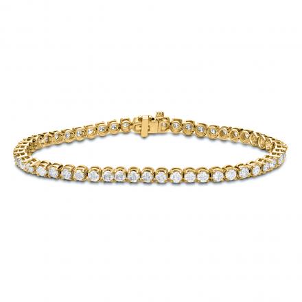 Lab Grown Diamond Tennis Bracelet 3.00 ct. tw. (E-F, VS1-VS2) Available Variations 2.00 ctw to 20.00 ctw in 14K Yellow Gold, 7.25 inch