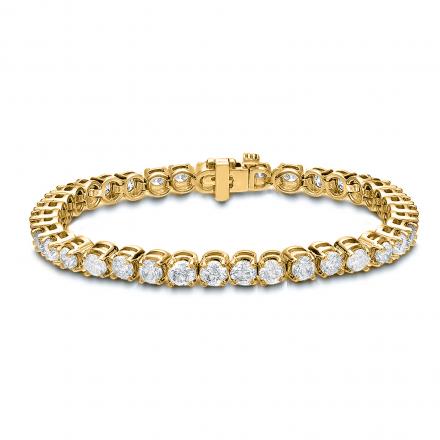 Lab Grown Diamond Tennis Bracelet 8.00 ct. tw. (E-F, VS1-VS2) in 14K Yellow Gold, 7.25 inch