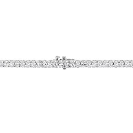 Oval Lab Grown Diamond Tennis Bracelet 8.95 (E-F,VS) in 14K White Gold