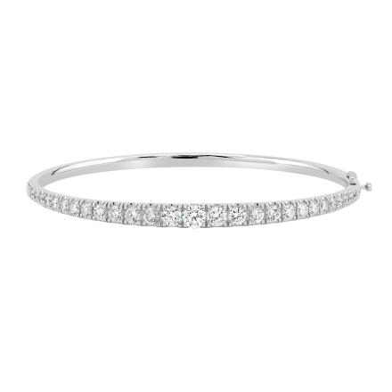 Lab Grown Round Diamond Tennis Bracelet 2.05 (E-F,VS) in 14K White Gold