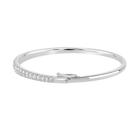 Round Lab Grown Diamond Tennis Bracelet 2.05 (E-F,VS) in 14K White Gold