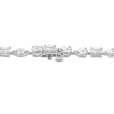 Lab Grown Diamond Multi Shape Tennis Bracelet 7.50 ct. tw. (E-F,VS) Available from 7.50 cttw. to 9.00 cttw. in 14K White Gold