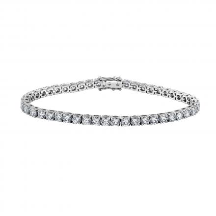 Lab Grown Diamond Tennis Bracelet 3.00 ct. tw. (E-F, VS1-VS2) Available Variations 2.00 ctw to 20.00 ctw in 14K White Gold, 7.25 inch