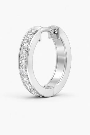Quintessential Small Natural Diamond Single Hoop 0.50 ct. tw. (H-I, SI1-SI2) 14K White Gold