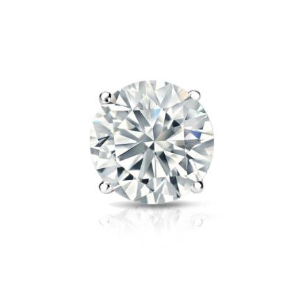 Lab Grown Diamond Single Stud Earring Round 1.13 ct. tw. (E-F, SI1-SI2) Platinum 4-Prong Basket