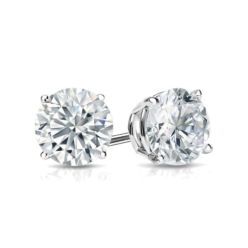 Lab Grown Diamond Round 4-Prong Basket Stud Earrings (1.25ct. tw.)