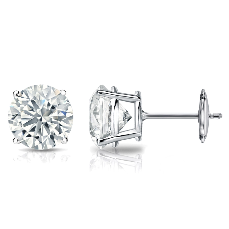 Lab Grown Diamond Round 4-Prong Basket Stud Earrings (1.25ct. tw.)