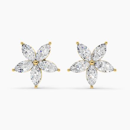 Floral Marquise Natural Diamond Fashion Stud Earrings (2.10 ct. tw.)