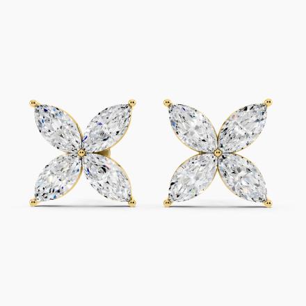 Floral Marquise Natural Diamond Fashion Stud Earrings (2.64 ct. tw.)