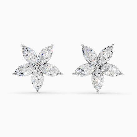 Floral Marquise Lab Grown Diamond Fashion Stud Earrings (3.24 ct. tw.)