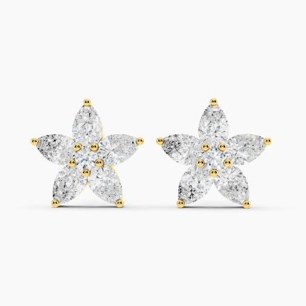 Floral Lab Grown Diamond Fashion Stud Earrings (2.05 ct. tw.)