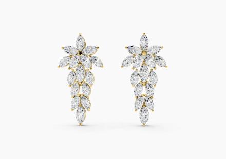 Chandelier Marquise Lab Grown Diamond Fashion Drop Earrings (2.22 ct. tw.)