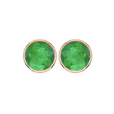 Boucles D'Oreilles Créoles Cristaux Rose Et Vert - Bijou Fantaisie Haut De Gamme Pour Femme