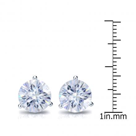 18k White Gold 5.00 outlets Ct./9mm Diamond Stud Earrings