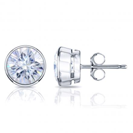 18k White Gold 5.00 outlets Ct./9mm Diamond Stud Earrings