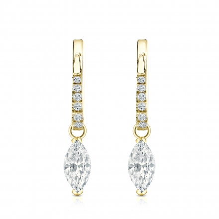 Amazon.com: ZDaoBen Sterling Silver Square Dangle Drop