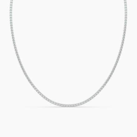 Lab Grown Diamond Classic Neckalce 3.75 ct. tw. 14k White Gold (E-F, VS) Available from 3.75 - 59.00 ct. tw.  In 16 Inch