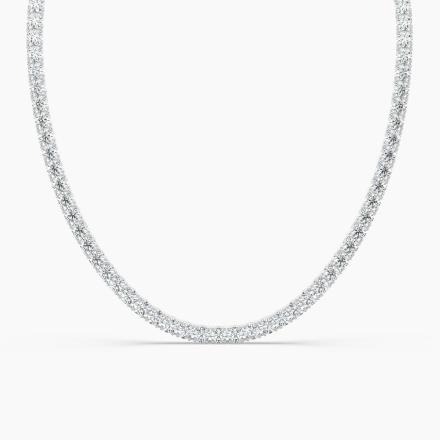 Lab Grown Diamond Classic Neckalce 5.20 ct. tw. 14k White Gold (D-E, VVS) Available from 5.20 - 81.00 ct. tw. In 22 Inch