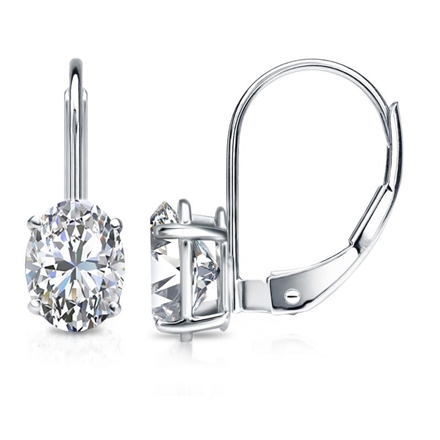 Lab Grown Diamond Studs Earrings Oval 6.50 ct. tw. (3.25ct