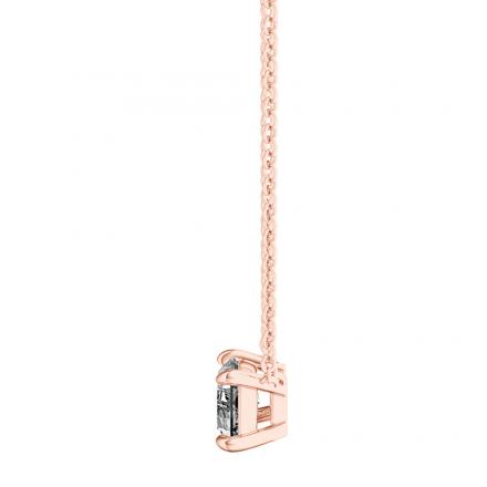 Lab Grown Diamond Solitaire Pendant Baguette 1.00 ct. tw. (H-I, VS) in 14k Rose Gold