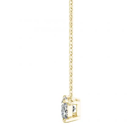 Horizontal Lab Grown Diamond Solitaire Pendant Oval 1.10 ct. tw. (H-I, VS) in 14k Yellow Gold