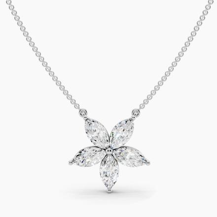 Marquise Floral Lab Grown Diamond Fashion Pendant (1.01 ct. tw.)