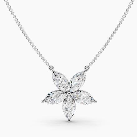Floral Marquise Lab Grown Diamond Fashion Pendant (1.70 ct. tw.)