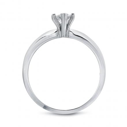 Marquise Solitaire Diamond Engagement Ring in 14k White Gold (0.50 cttw)